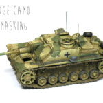 How to paint hard edge camouflage with masking putty