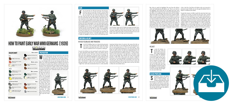 How to paint early war German soldiers in 28 mm